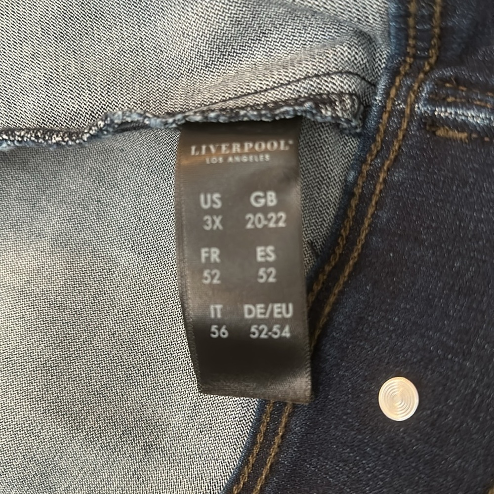 Woman’s Liverpool denim jacket 3x nwt - Picture 7 of 10